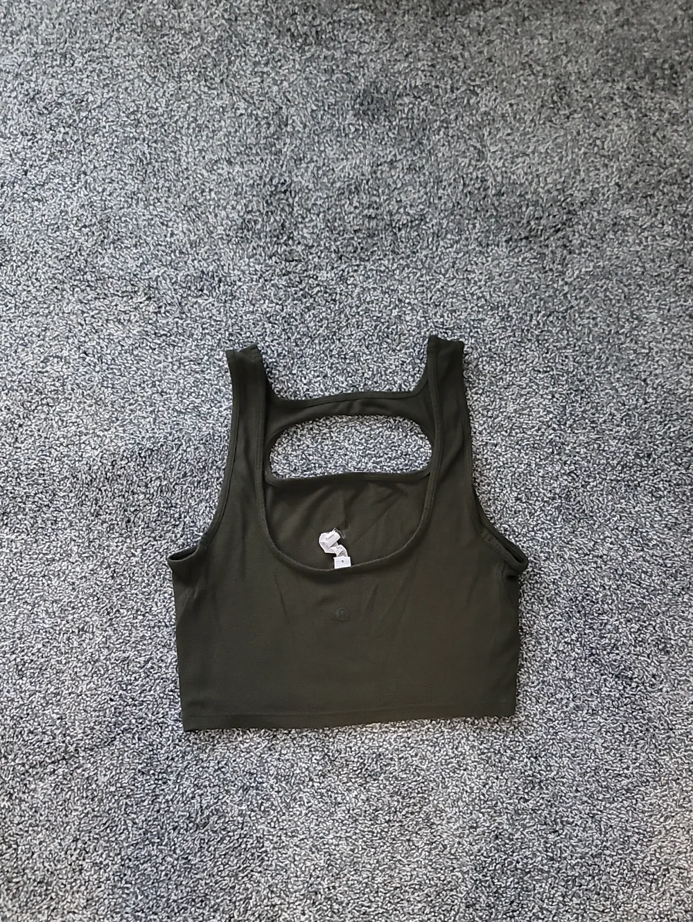 lululemon athletica Olive Green Racerback Crop Tank